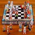 Inca's V's Spanish Chess Set